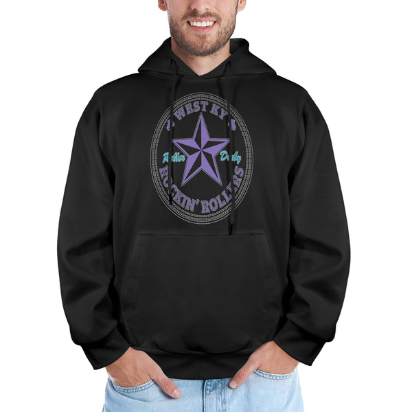 West Kentucky Rockin Rollers Printed Mens Cut Hoodie