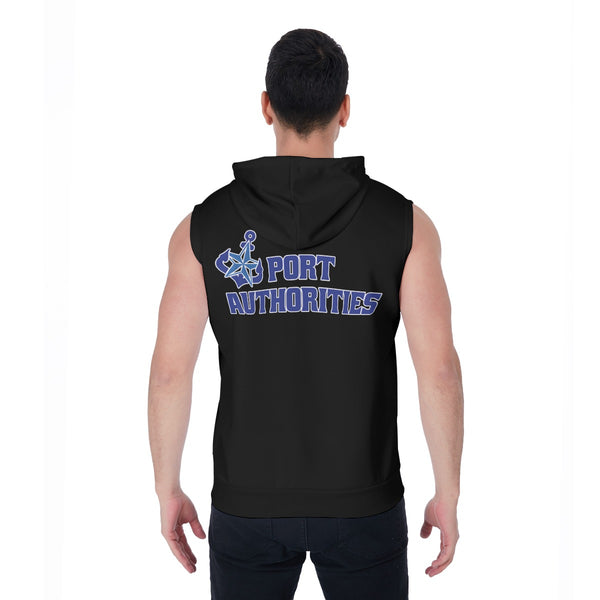 Maine Roller Derby Port Authorities Zipper-Up Sleeveless Hoodie