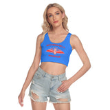 Bombshell Brigade All-Over Print Women's Sport Crop Tank Top