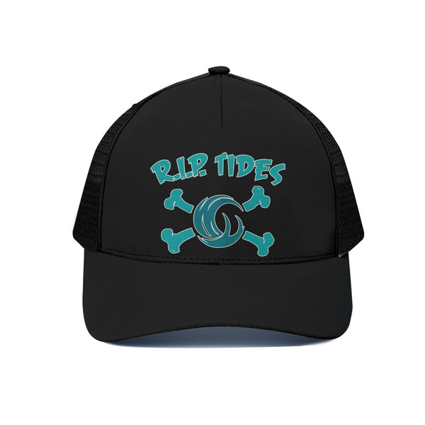 Maine Roller Derby  RIP Tides Unisex Trucker Hat With Black Half-mesh