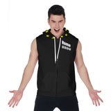 The Deadly Kennedys Roller Derby All-Over Print Zipper-Up Sleeveless Hoodie (customizable)