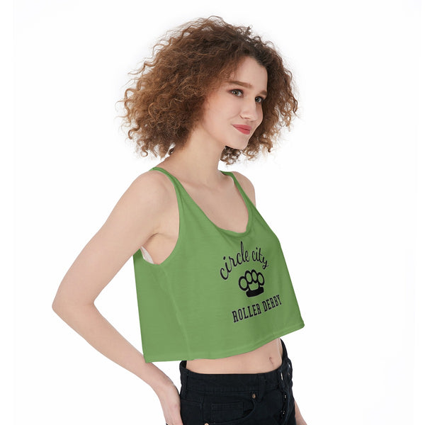 Circle City Roller Derby All-Over Print Crop-Tank Top