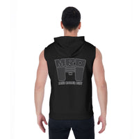 Maine Roller Derby MRD Logo Zipper-Up Sleeveless Hoodie