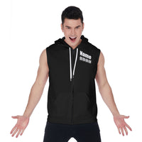 Hit Squad TV All-Over Print Zipper-Up Sleeveless Hoodie