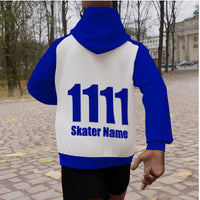 NJRD Jr Roller Derby All-Over Print Fleece Raglan Hoodie