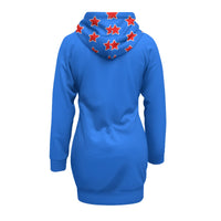 Bombshell Brigade All-Over Print Pullover Hoodie With Raglan Sleeve