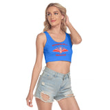 Bombshell Brigade All-Over Print Women's Sport Crop Tank Top