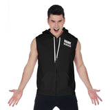 Maine Roller Derby MRD Logo Zipper-Up Sleeveless Hoodie