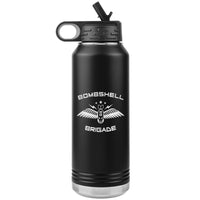 Bombshell Brigade 32oz Engraved Insulated Water Bottle