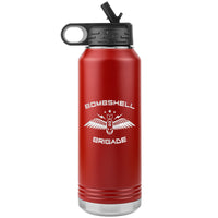 Bombshell Brigade 32oz Engraved Insulated Water Bottle