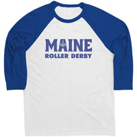 Maine Roller Derby Anchor Logo Raglan