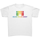 Maine Roller Derby PRIDE YOUTH tees