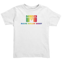 Maine Roller Derby PRIDE YOUTH tees