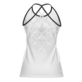 Women&#039;s Criss-Cross Open Back Tank Top West Kentucky Rockin Rollers Diamond Cutout Back Tank