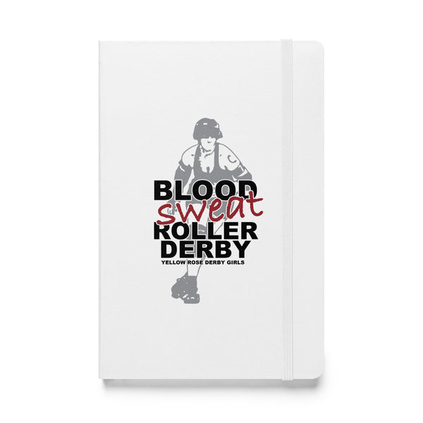 Yellow Rose Roller Derby Hardcover bound notebook