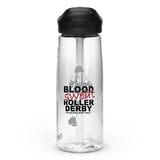 Yellow Rose Roller Derby Sports water bottle