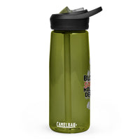 Yellow Rose Roller Derby Sports water bottle