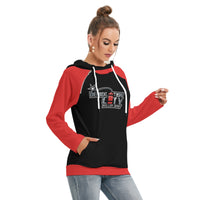 Demolition City Roller Derby All-Over Print Women's Hoodie With Double Hood