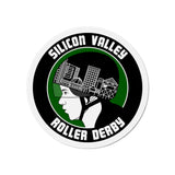 Silicon Valley Roller Derby Die-Cut Magnets