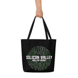 Silicon Valley Roller Derby All-Over Print Large Tote Bag